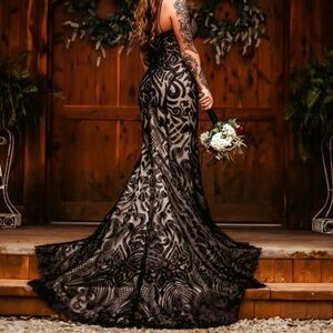 Black wedding dress